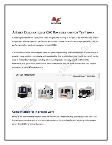 A Brief Explanation of CNC Machines and How They Work .